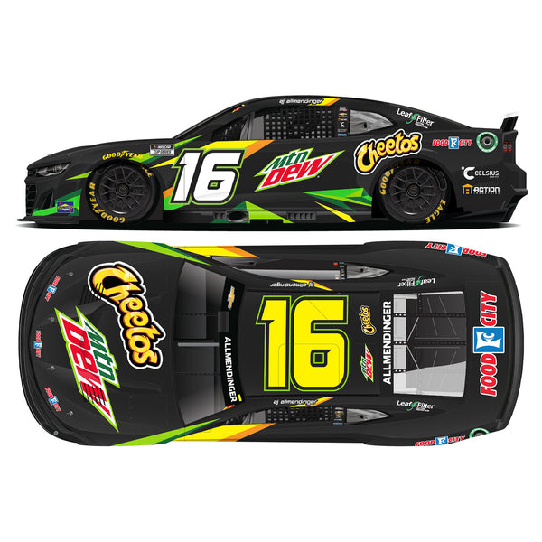 AJ Allmendinger Mtn Dew / Cheetos 1:24 Standard 2024 Diecast Car #16 NASCAR
