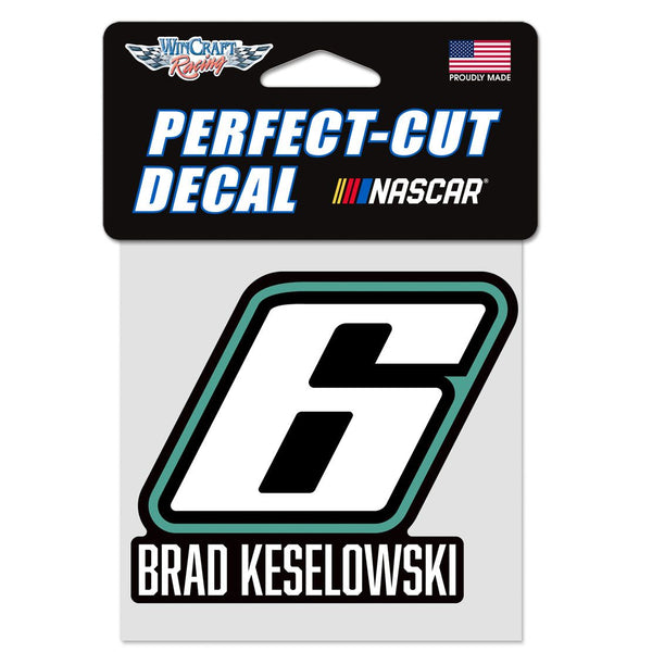 Brad Keselowski 2024 Perfect Cut #6 Decal 4x4 Inch NASCAR