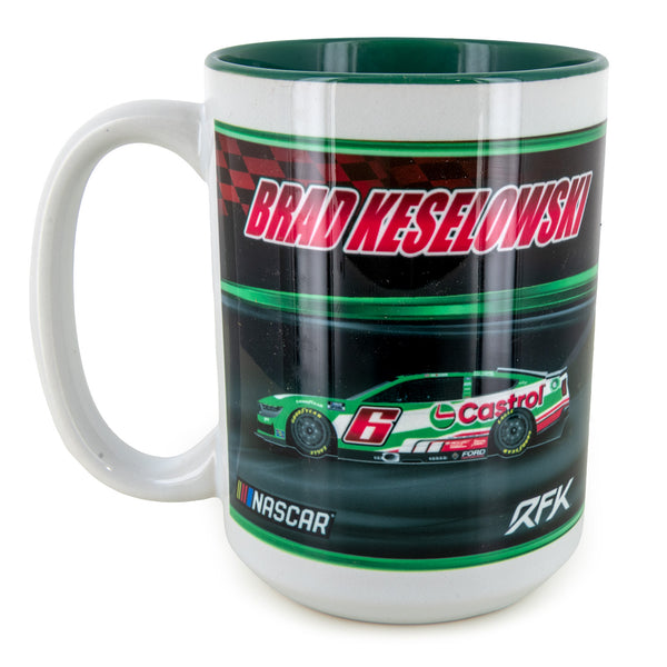 Brad Keselowski 2025 Castrol #6 Coffee Mug 15oz With Color Interior