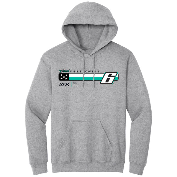 Brad Keselowski 2025 BuildSubmarines #6 Car 2-Spot Hoodie Sweatshirt Gray NASCAR