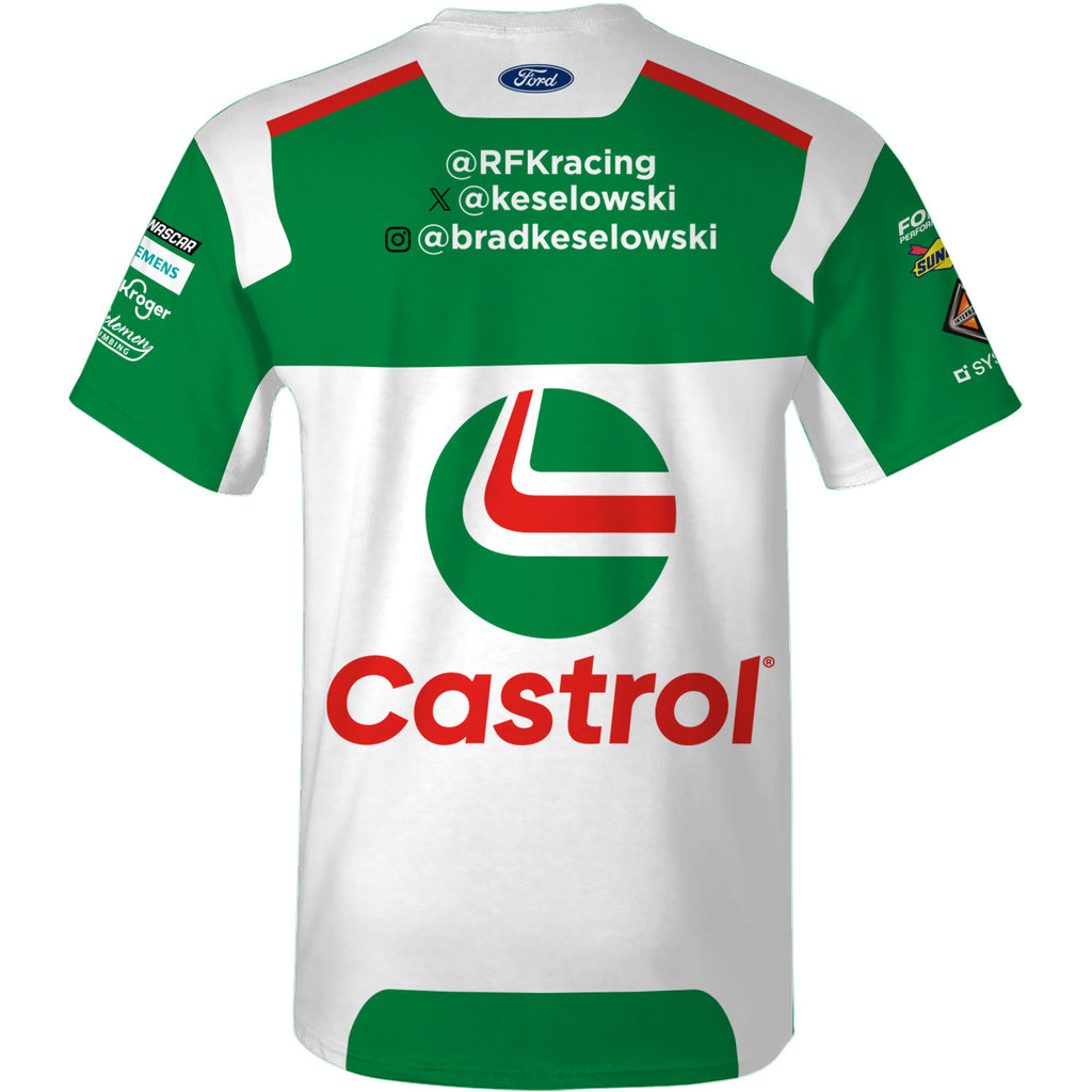 Brad Keselowski 2025 Castrol Sublimated Uniform Pit Crew T-Shirt #6 NASCAR