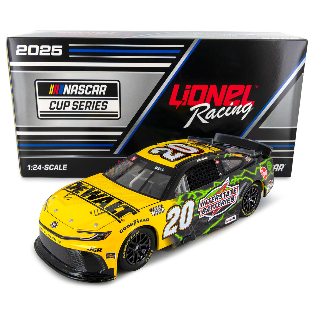 Christopher Bell DeWalt / Interstate Batteries 1:24 Standard 2025 Diecast Car #20 NASCAR