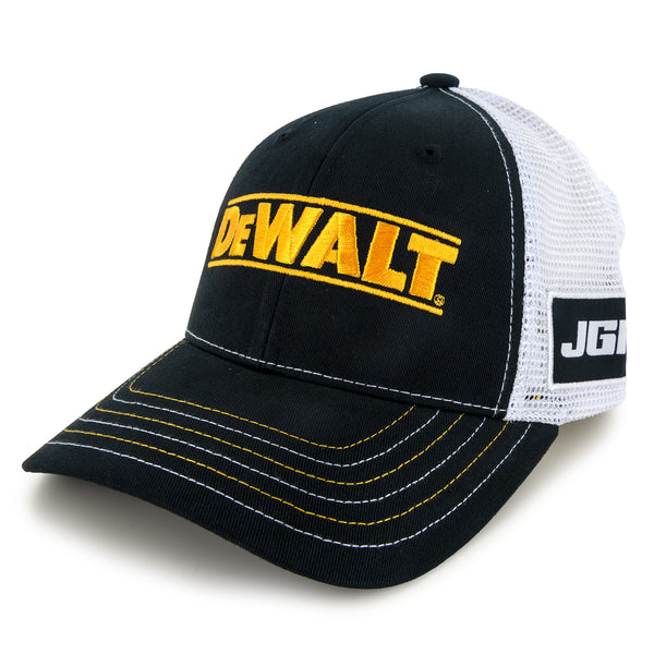 Christopher Bell 2025 DeWalt Sponsor Mesh Hat Black/White #20 NASCAR