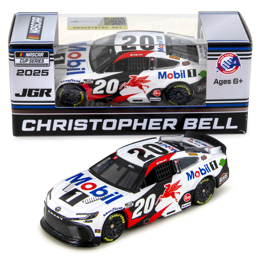 Christopher Bell Mobil 1 1:64 Standard 2025 Diecast Car #20 NASCAR