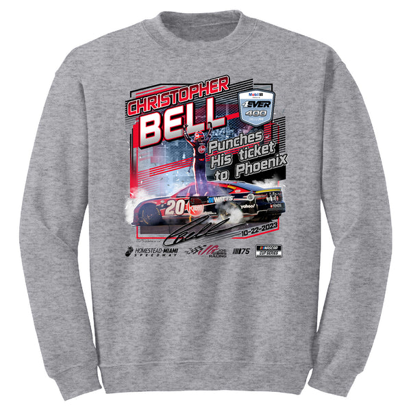 Christopher Bell 2023 Homestead-Miami Race Win Crewneck Sweatshirt #20 Rheem NASCAR