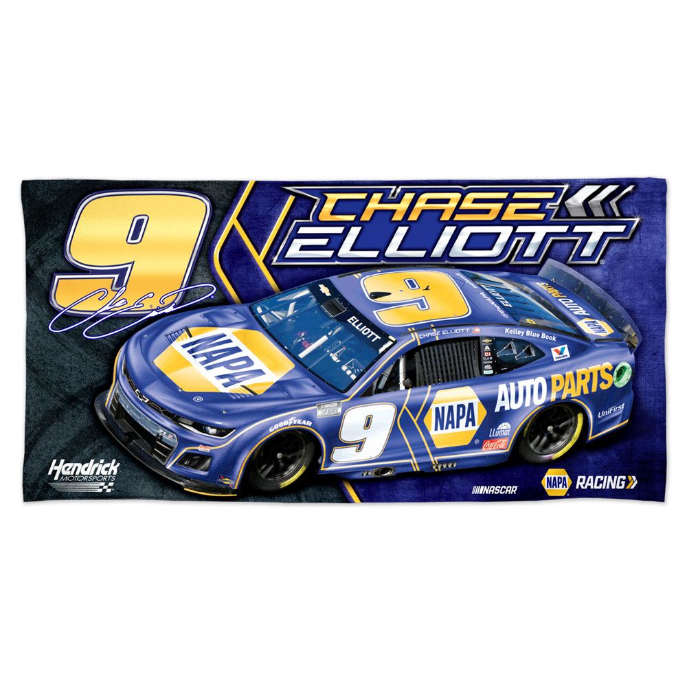Chase Elliott 2025 NAPA 30x60 Beach Towel #9 NASCAR