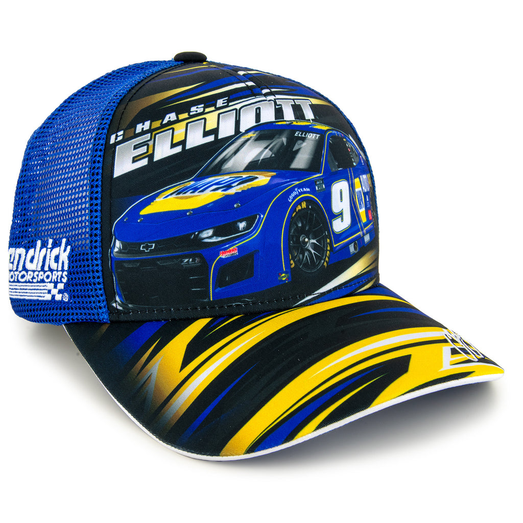 Chase Elliott 2025 NAPA Sublimated Car Mesh Hat Blue #9 NASCAR