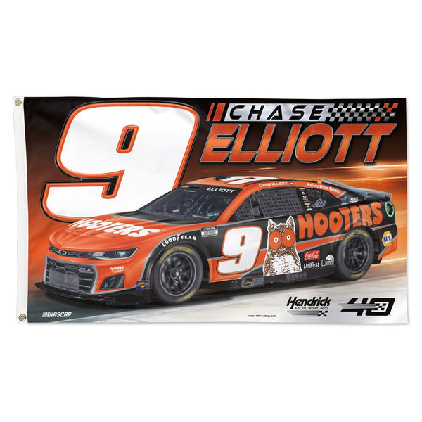 Chase Elliott 2024 Hooters Car NASCAR 3x5 Flag #9