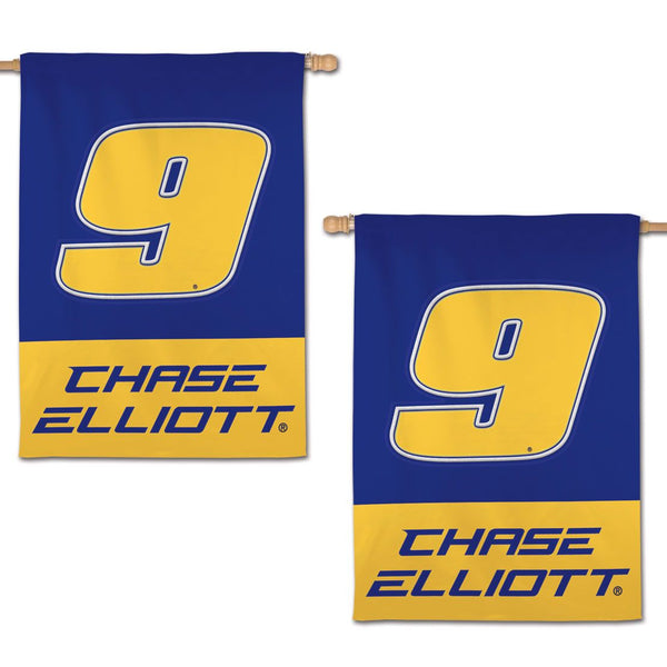 Chase Elliott 2024 Applique 28x40 Vertical Flag #9 NASCAR