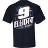 Chase Elliott 2024 Patriotic NAPA Car T-Shirt Blue #9 NASCAR
