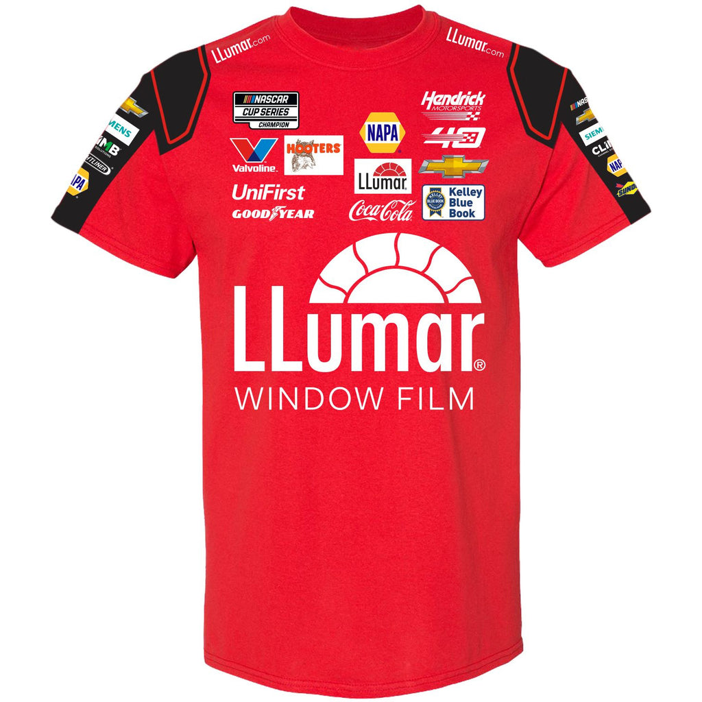 Chase Elliott 2024 Llumar Sublimated Uniform Pit Crew T-Shirt #9 NASCAR