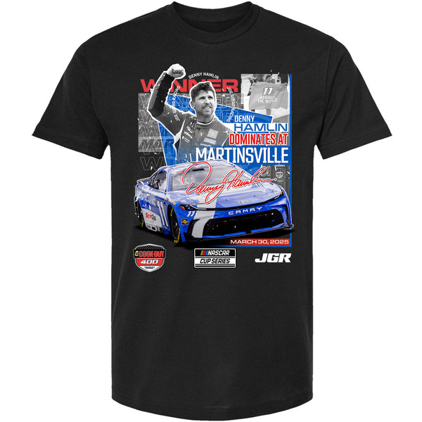 Denny Hamlin 2025 Martinsville Race Win T-Shirt