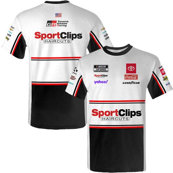 Denny Hamlin 2025 SportClips Sublimated Uniform Pit Crew T-Shirt #11 NASCAR