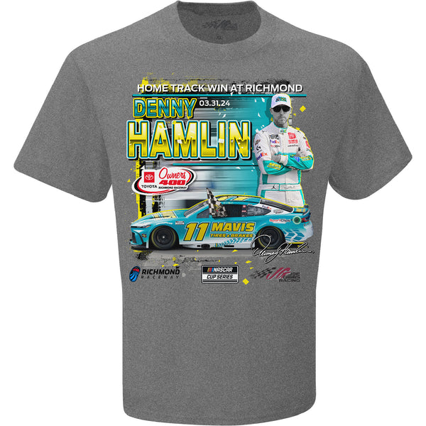 Denny Hamlin 2024 Richmond Race Win T-Shirt Mavis #11 NASCAR