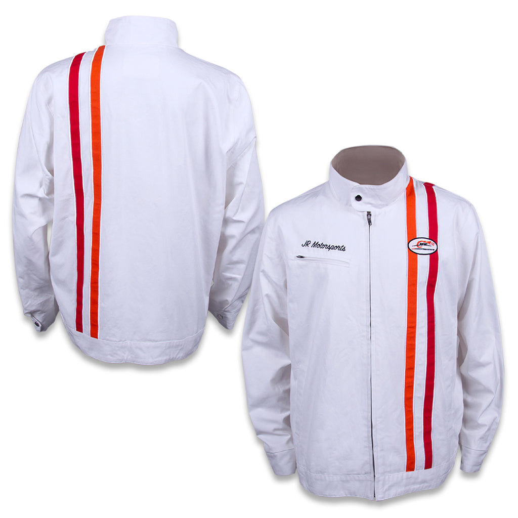 JR Motorsports 2023 Canvas Throwback Pit Jacket White