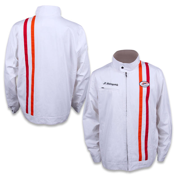 JR Motorsports 2023 Canvas Throwback Pit Jacket White