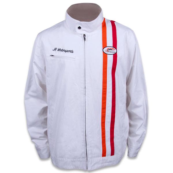JR Motorsports 2023 Canvas Throwback Pit Jacket White