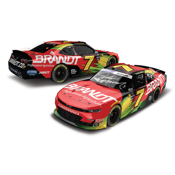 Justin Allgaier Autographed Brandt Xfinity Series 1:24 Standard 2024 Diecast Car #7 NASCAR
