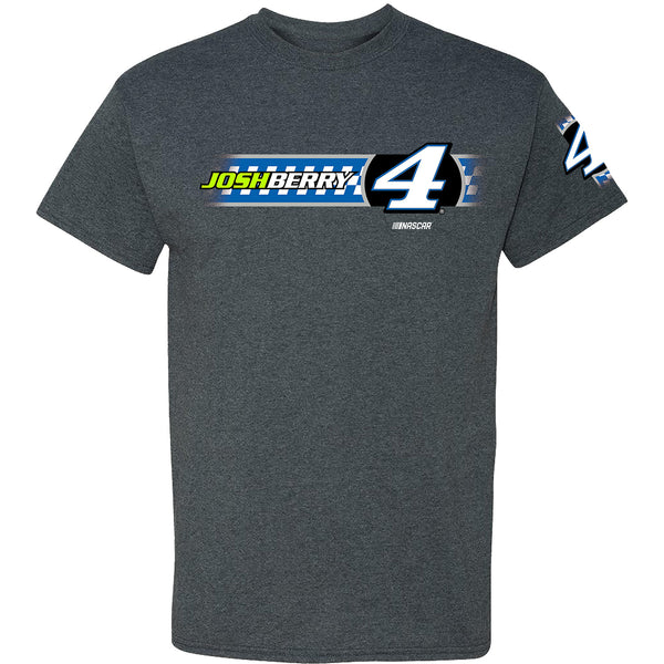 Josh Berry 2024 Lifestyle #4 T-Shirt Gray NASCAR