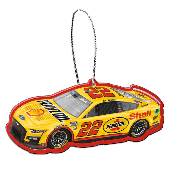 Joey Logano 2023 Acrylic Car Christmas Ornament Shell Pennzoil #22 NASCAR