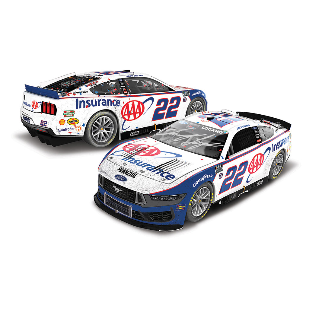 Joey Logano Autographed Texas Race Win 1:24 Standard 2025 Diecast Car #22 AAA NASCAR
