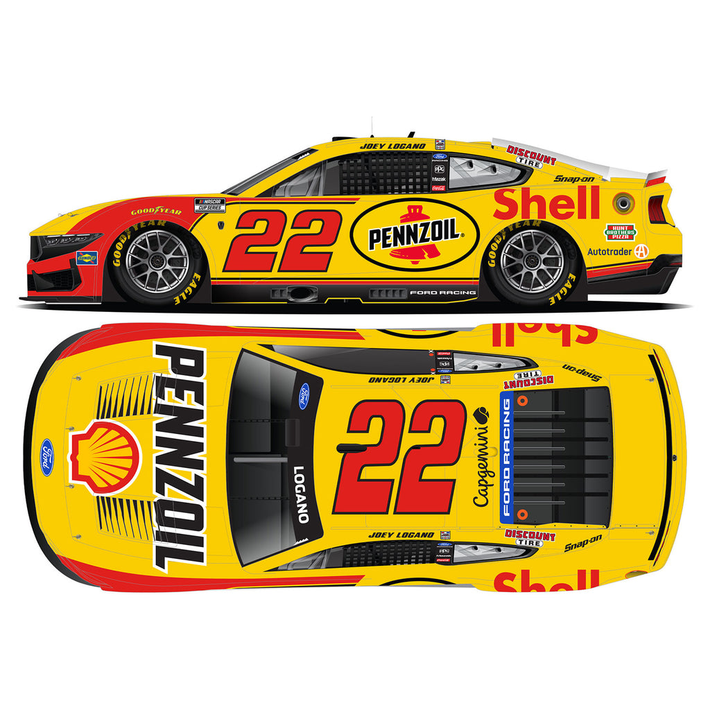 Joey Logano Shell Pennzoil 1:64 Standard Chassis 2026 Diecast Car #22 NASCAR