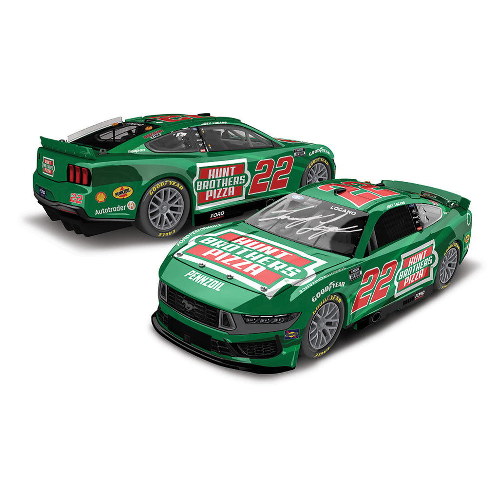Joey Logano Autographed Hunt Brothers Pizza 1:24 Standard 2024 Diecast Car #22 NASCAR