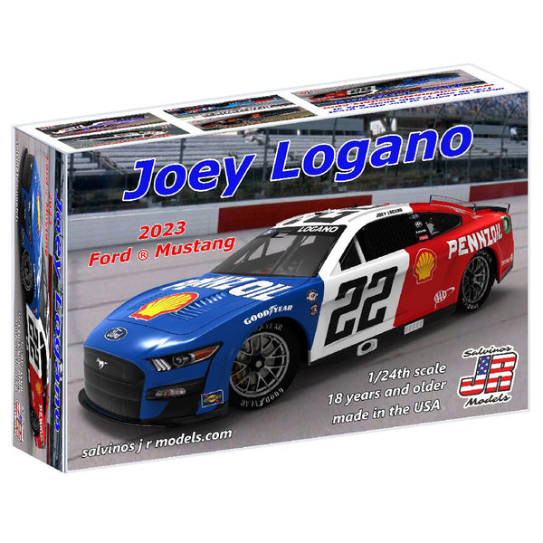 Joey Logano 2023 Darlington Throwback Shell Pennzoil 1:24 Adult Model Car Kit #22 NASCAR