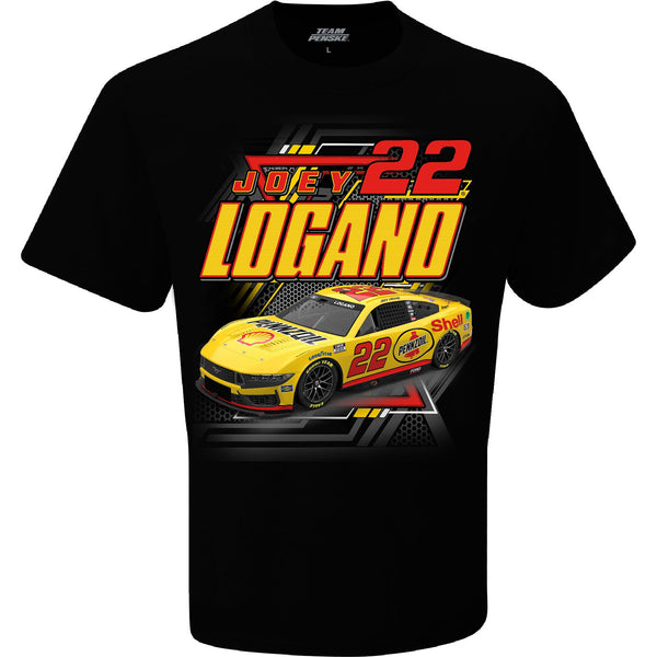 Joey Logano 2024 Shell Pennzoil #22 Car T-Shirt Black - Exclusive NASCAR