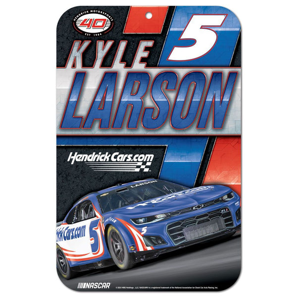 Kyle Larson 2024 HendrickCars #5 11x17 Plastic Sign NASCAR