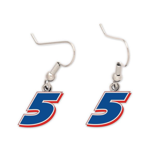 Kyle Larson #5 Dangle Earrings NASCAR