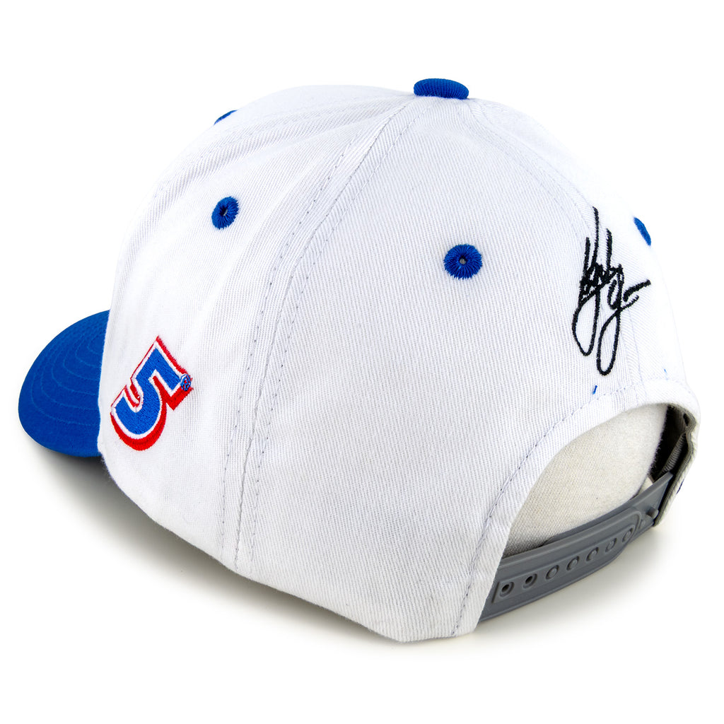 Kyle Larson 2025 Throwback Text Hat White #5 NASCAR