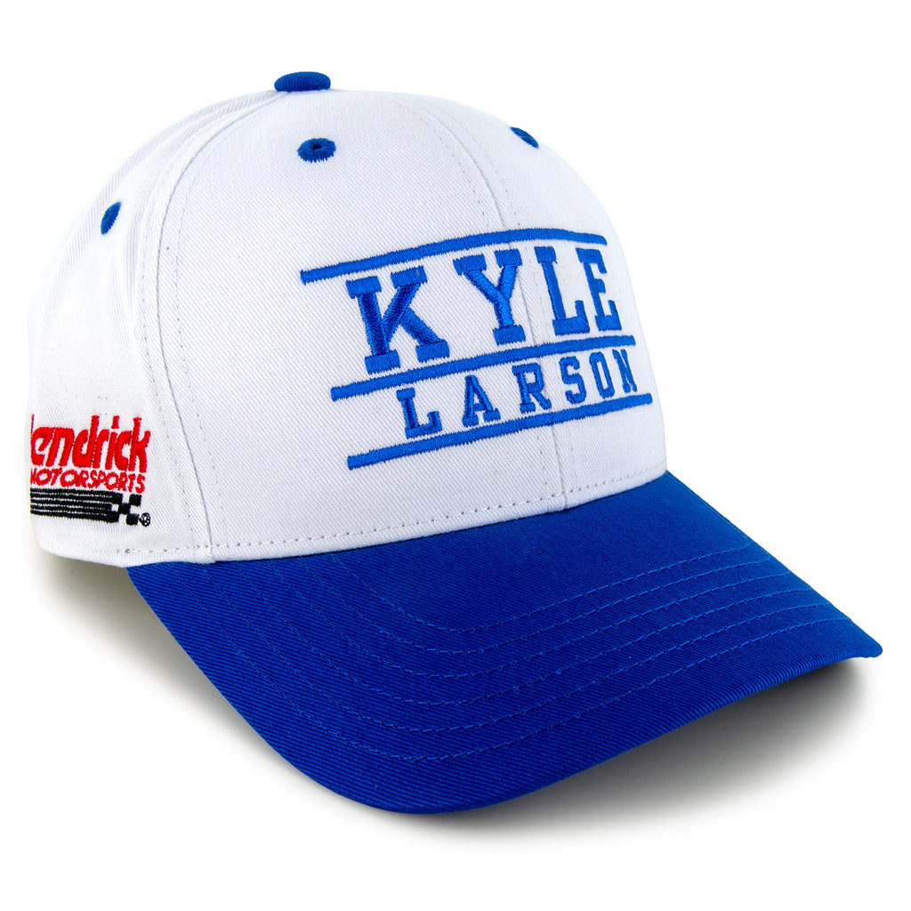 Kyle Larson 2025 Throwback Text Hat White #5 NASCAR