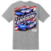 Kyle Larson 2024 HendrickCars RWB Car T-Shirt Gray #5 NASCAR