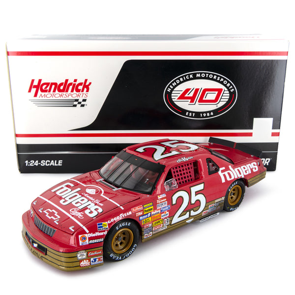 Ken Schrader Charlotte Race Win 1:24 Standard 1989 Diecast Car Folgers #25 NASCAR