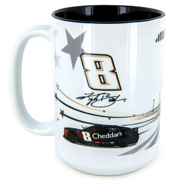 Kyle Busch 2024 Cheddar's #8 Coffee Mug 15oz With Color Interior NASCAR