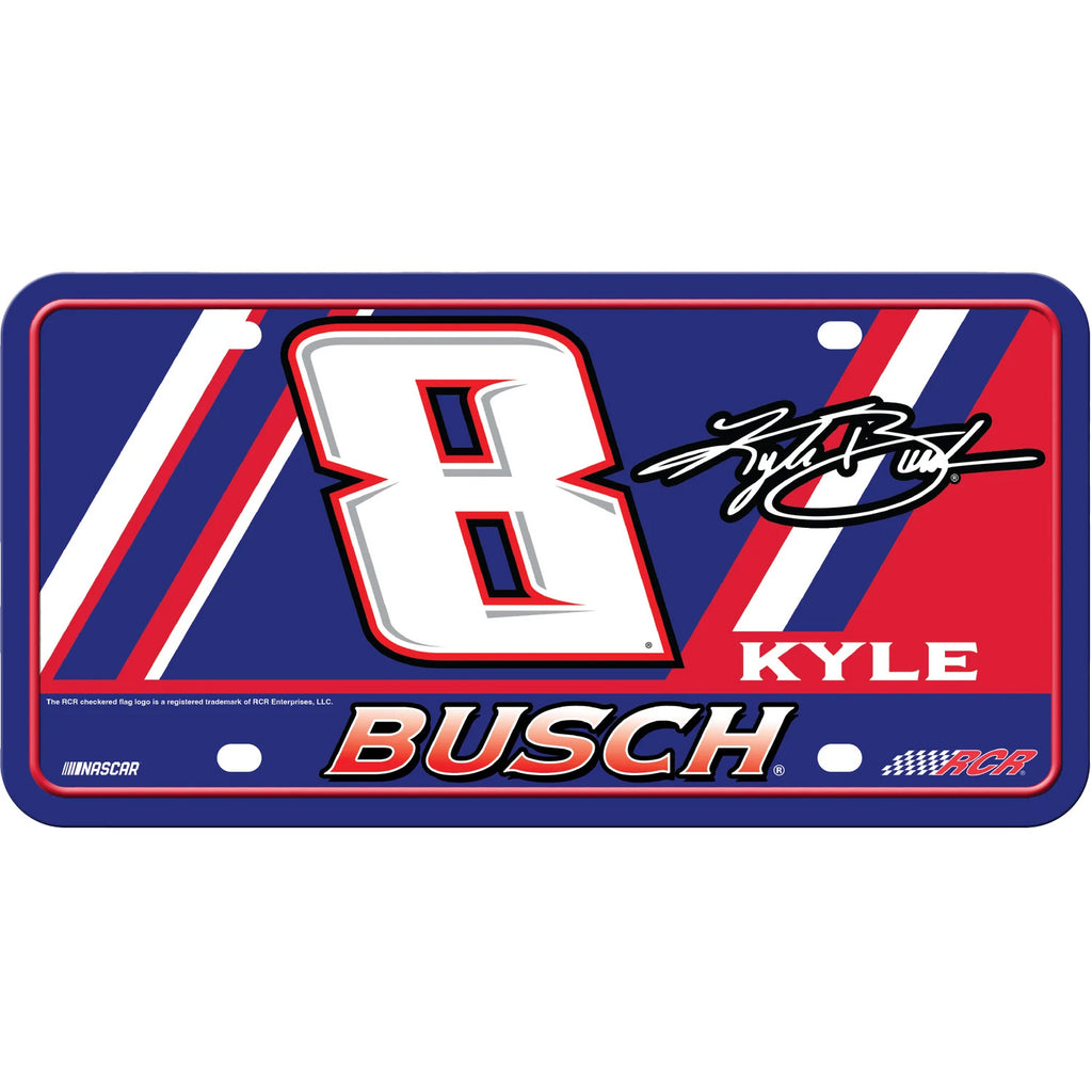 Kyle Busch 2025 Metal #8 Automobile License Plate Tag NASCAR