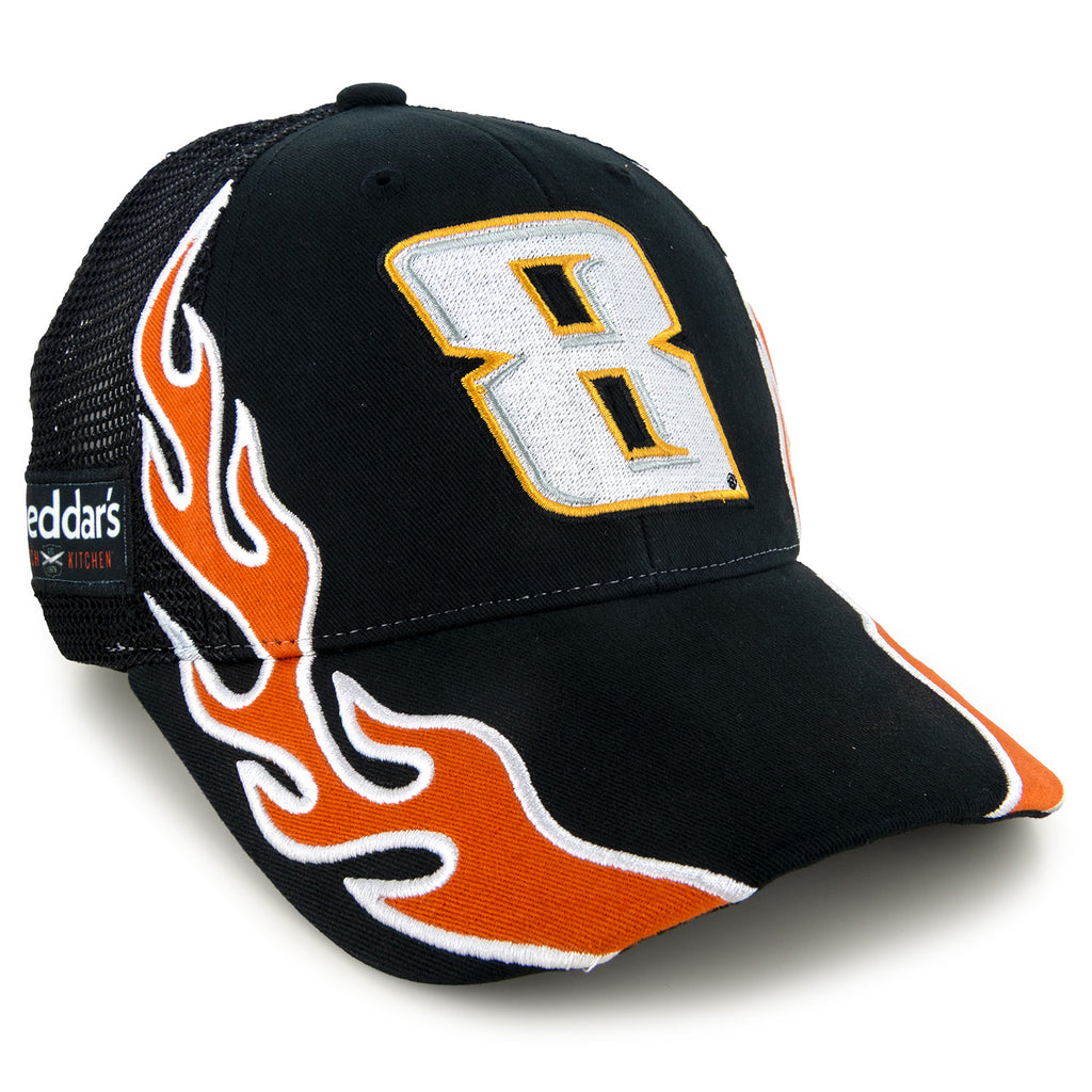 Kyle Busch 2025 Flame #8 Mesh Hat Black NASCAR
