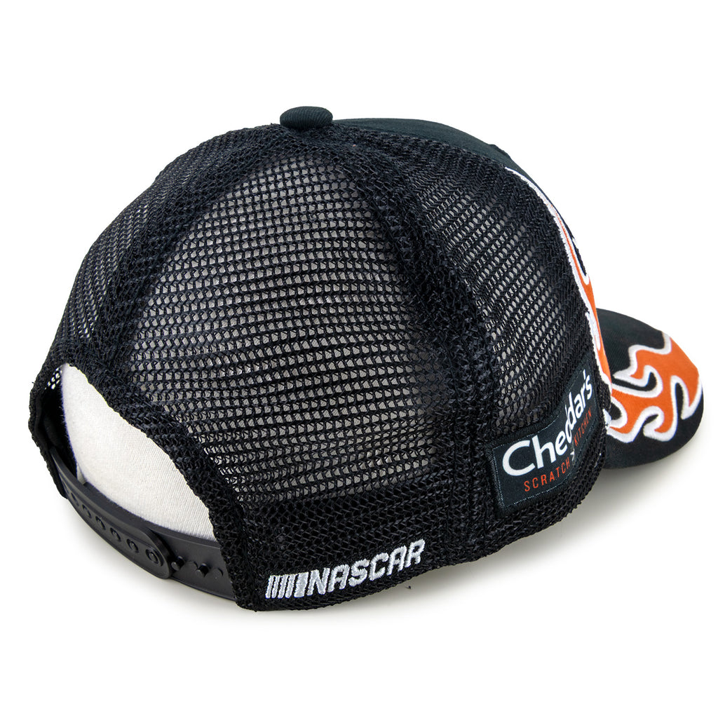 Kyle Busch 2025 Flame #8 Mesh Hat Black NASCAR