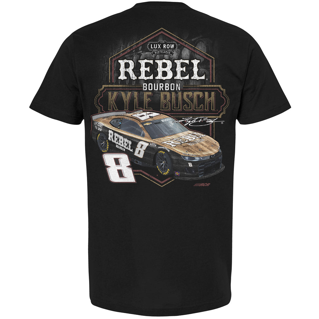 Kyle Busch 2025 Rebel Bourbon Pit Stop Car T-Shirt Black #8 NASCAR