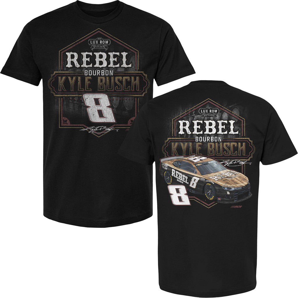 Kyle Busch 2025 Rebel Bourbon Pit Stop Car T-Shirt Black #8 NASCAR