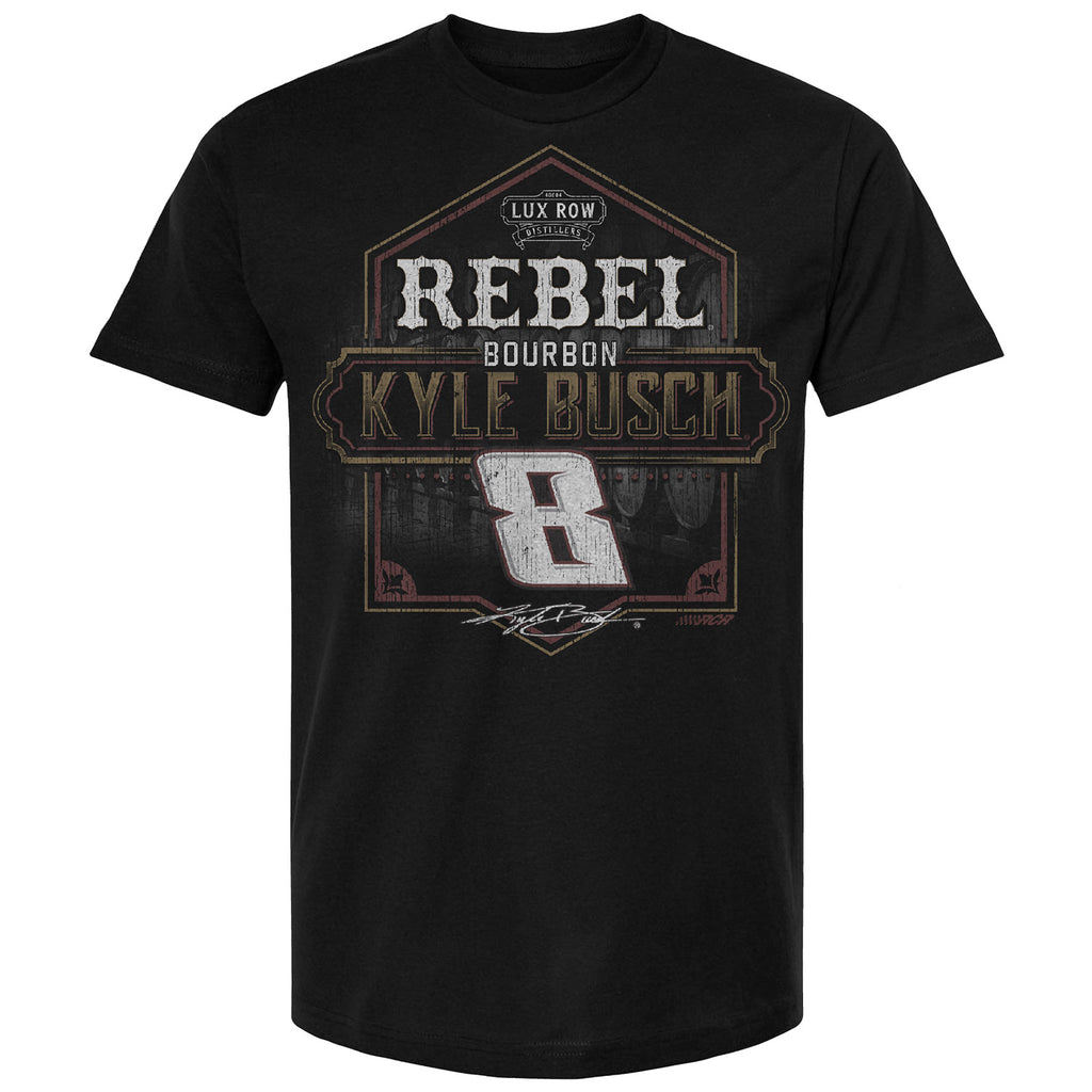 Kyle Busch 2025 Rebel Bourbon Pit Stop Car T-Shirt Black #8 NASCAR