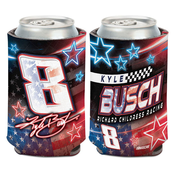 Kyle Busch 2024 Patriotic #8 Can Hugger 12oz Cooler NASCAR