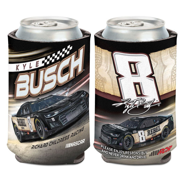Kyle Busch 2024 Rebel Bourbon #8 Can Hugger 12oz Cooler NASCAR