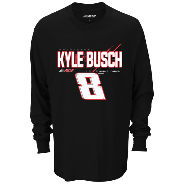 Kyle Busch 2024 Long Sleeve Name and #8 T-Shirt NASCAR