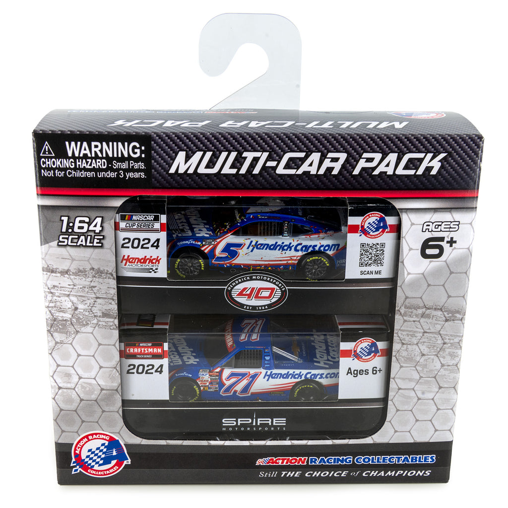 Kyle Larson / Rajah Caruth Las Vegas Race Win HendrickCars Cup and Truck 1:64 Standard 2024 2-Car Diecast Set In Special Collectible Packaging NASCAR