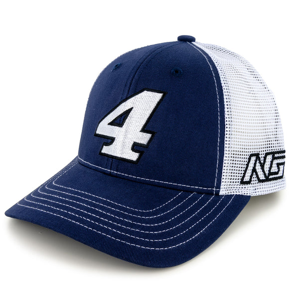 Noah Gragson 2025 Big Number #4 Mesh Hat Blue/White NASCAR