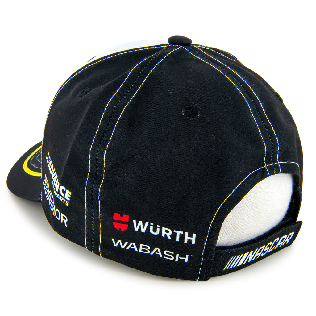 Ryan Blaney 2024 Menards Uniform Pit Hat Black/White #12 NASCAR