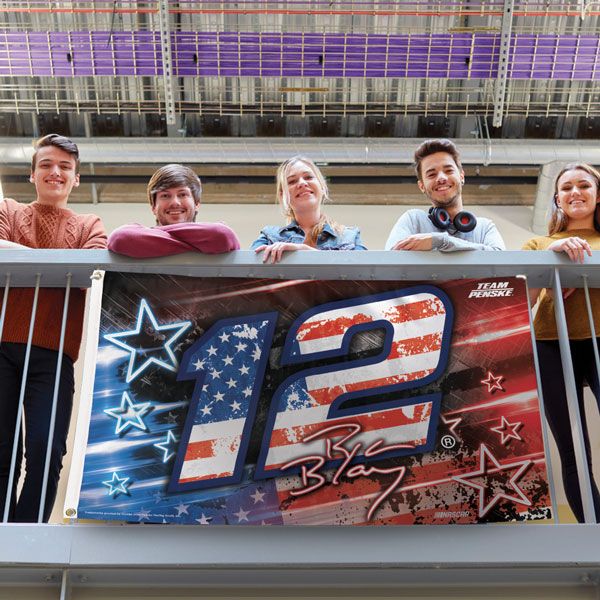 Ryan Blaney 2024 Patriotic #12 NASCAR 3x5 Flag