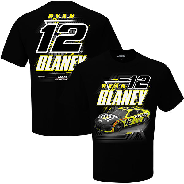Ryan Blaney 2024 Menards #12 Car T-Shirt Black NASCAR